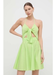 φόρεμα liu jo χρώμα: πράσινο 67% βαμβάκι, 30% πολυαμίδη, 3% σπαντέξ
