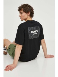 βαμβακερό μπλουζάκι dickies max meadows tee ss ανδρικό, χρώμα: μαύρο, dk0a4yrl 100% βαμβάκι