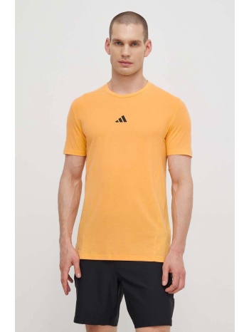 μπλουζάκι προπόνησης adidas performance d4t χρώμα κίτρινο