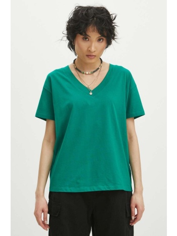 βαμβακερό μπλουζάκι medicine γυναικεία, χρώμα πράσινο 100%