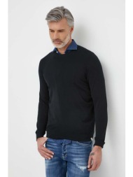 βαμβακερό πουλόβερ liu jo χρώμα: μαύρο 100% βαμβάκι