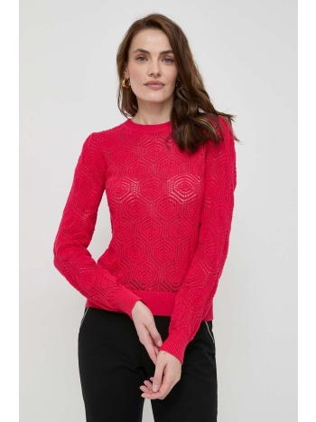 βαμβακερό πουλόβερ morgan χρώμα κόκκινο 100% βαμβάκι