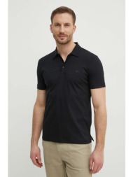 βαμβακερό μπλουζάκι πόλο liu jo χρώμα: μαύρο 100% βαμβάκι