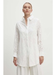 πουκάμισο answear lab χρώμα: άσπρο κύριο υλικό: 60% βαμβάκι, 40% βισκόζη
φόδρα: 100% πολυεστέρας