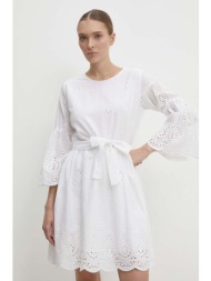 βαμβακερό φόρεμα answear lab χρώμα: άσπρο 100% βαμβάκι