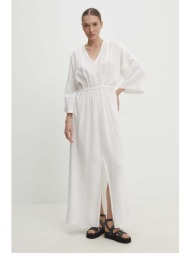 φόρεμα answear lab χρώμα: άσπρο 100% βισκόζη