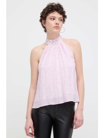 μπλουζάκι desigual sofía χρώμα μοβ, 24swbw18 100% βισκόζη