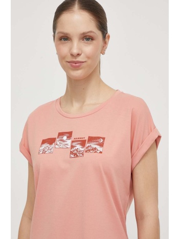 αθλητικό μπλουζάκι mammut mountain χρώμα ροζ 81%