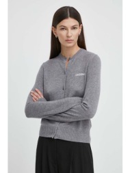 ζακέτα από μίγμα μαλλιού 2ndday 2nd vinny tt - soft wool blen χρώμα: γκρι, 2000341408 50% πολυεστέρα