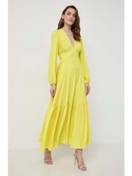 φόρεμα twinset χρώμα: κίτρινο 100% πολυεστέρας