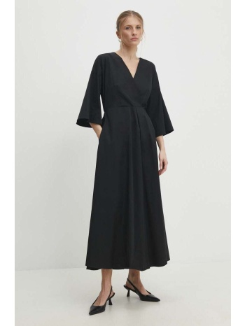 φόρεμα answear lab χρώμα μαύρο 62% βισκόζη, 34% πολυαμίδη