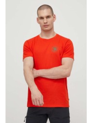 μπλουζάκι fjallraven 1960 logo t-shirt χρώμα: πορτοκαλί, f87313 60% βαμβάκι, 40% πολυεστέρας