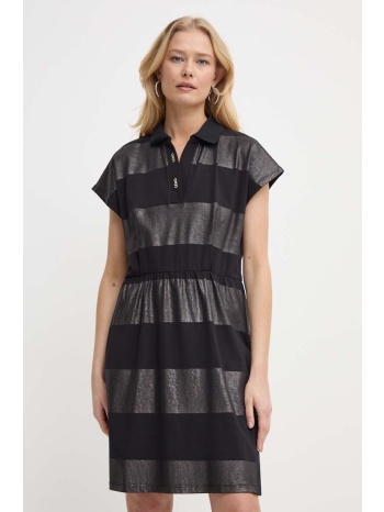φόρεμα liu jo χρώμα μαύρο υλικό 1 95% βαμβάκι, 5%