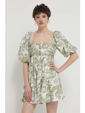 φόρεμα abercrombie & fitch χρώμα πράσινο κύριο υλικό 60%