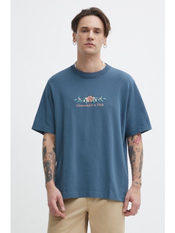 βαμβακερό μπλουζάκι abercrombie & fitch ανδρικά, χρώμα