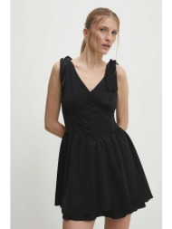 φόρεμα answear lab χρώμα: μαύρο 100% πολυεστέρας