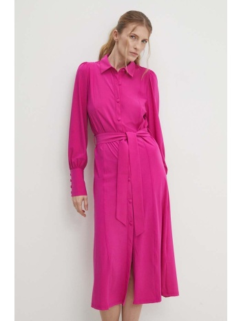 φόρεμα answear lab χρώμα ροζ 65% πολυαμίδη, 35% σπαντέξ