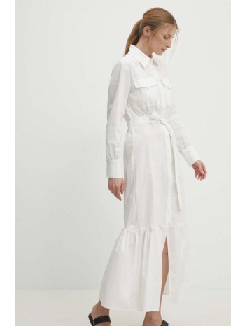 φόρεμα answear lab χρώμα άσπρο 62% βαμβάκι, 34% πολυαμίδη