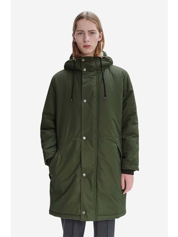 μπουφάν a.p.c. parka hector χρώμα πράσινο f30 κύριο υλικό