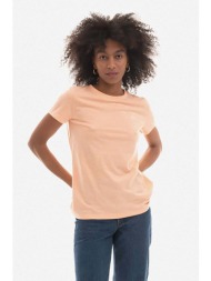 μπλουζάκι a.p.c. χρώμα: μπεζ 65% πολυεστέρας, 35% βαμβάκι