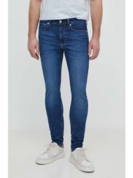 τζιν παντελόνι calvin klein jeans χρώμα: ναυτικό μπλε, j30j324849 94% βαμβάκι, 4% ελαστομυλίστερ, 2%