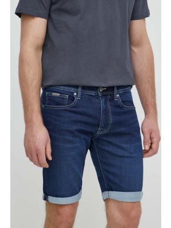 τζιν σορτς pepe jeans slim gymdigo short χρώμα ναυτικό