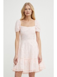 φόρεμα guess clio χρώμα: ροζ, w4gk50 wg590 δαντέλα: 100% βαμβάκι
κύριο υλικό: 96% βαμβάκι, 4% πολυεσ