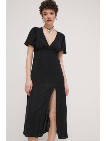 φόρεμα billabong χρώμα μαύρο, ebjwd00134 κύριο υλικό 100%