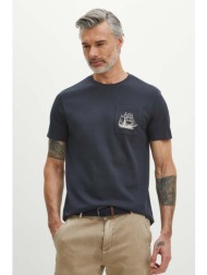 βαμβακερό μπλουζάκι medicine ανδρικά, χρώμα: ναυτικό μπλε 100% βαμβάκι