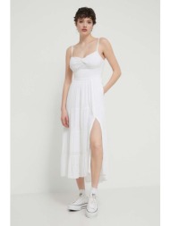φόρεμα hollister co. χρώμα: άσπρο κύριο υλικό: 100% βισκόζη
φόδρα: 100% πολυεστέρας
φινίρισμα: 100% 