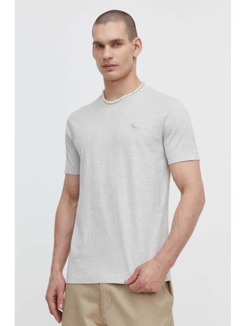 βαμβακερό μπλουζάκι abercrombie & fitch ανδρικά, χρώμα