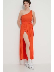 φόρεμα billabong χρώμα: πορτοκαλί, ebjwd00143 100% βισκόζη