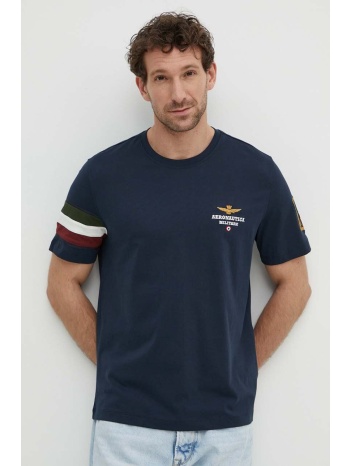 βαμβακερό μπλουζάκι aeronautica militare ανδρικό, χρώμα