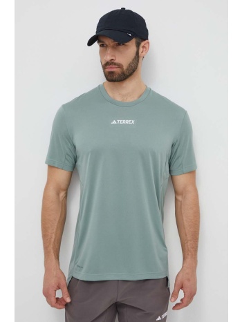 αθλητικό μπλουζάκι adidas terrex χρώμα πράσινο, ip4781