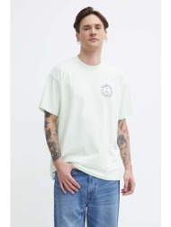 βαμβακερό μπλουζάκι billabong ανδρικό, χρώμα: τιρκουάζ, abyzt02313 100% βαμβάκι