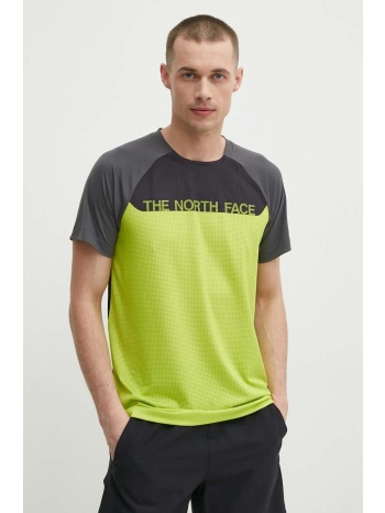 αθλητικό μπλουζάκι the north face χρώμα πράσινο