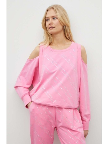 μπλούζα liu jo χρώμα ροζ κύριο υλικό 95% βαμβάκι, 5%