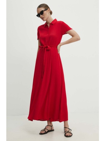 φόρεμα answear lab χρώμα κόκκινο 100% βισκόζη