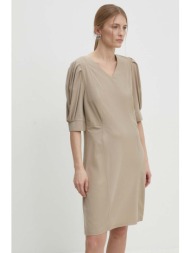 φόρεμα answear lab χρώμα: καφέ 65% πολυαμίδη, 35% σπαντέξ