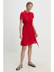 φόρεμα answear lab χρώμα: κόκκινο 100% βισκόζη
