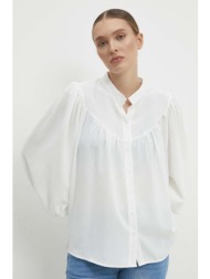 πουκάμισο answear lab χρώμα: άσπρο 100% πολυεστέρας