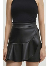 φούστα και φόρεμα answear lab χρώμα: μαύρο 100% poliuretan