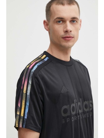 μπλουζάκι adidas tiro χρώμα μαύρο, ip3786 100%