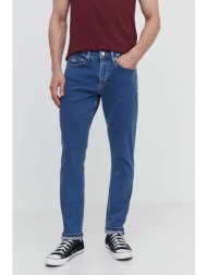 τζιν παντελόνι tommy jeans χρώμα: ναυτικό μπλε, dm0dm18749 98% βαμβάκι, 2% σπαντέξ