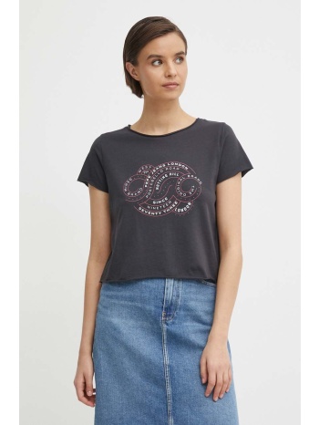 βαμβακερό μπλουζάκι pepe jeans kenna γυναικείο, χρώμα