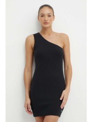φόρεμα reebok classic wardrobe essentials χρώμα: μαύρο, 100075528 95% βαμβάκι, 5% σπαντέξ