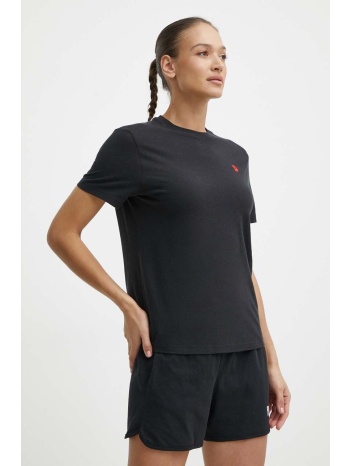 μπλουζάκι fjallraven hemp blend t-shirt χρώμα μαύρο