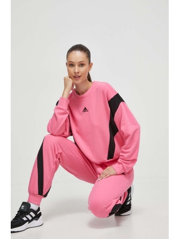 αθλητική φόρμα adidas γυναικεία χρώμα ροζ 77 % βαµβάκι, 23
