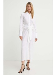 λινό φόρεμα a.l.c. carson χρώμα: άσπρο, 6dres02429 100% λινάρι