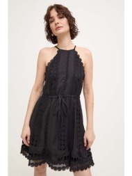 φόρεμα answear lab χρώμα: μαύρο 80% βαμβάκι, 20% βισκόζη